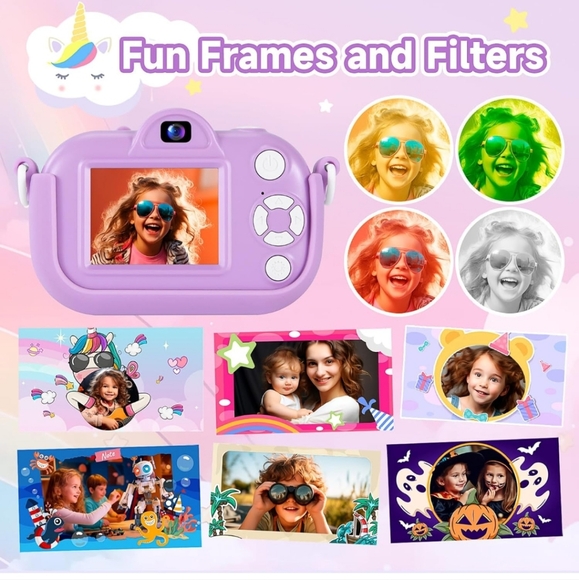 Kids Camera Toys with Memory Card - Picture 4 of 7